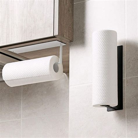 stainless steel under cabinet paper towel holder|vertical mount paper towel holder.